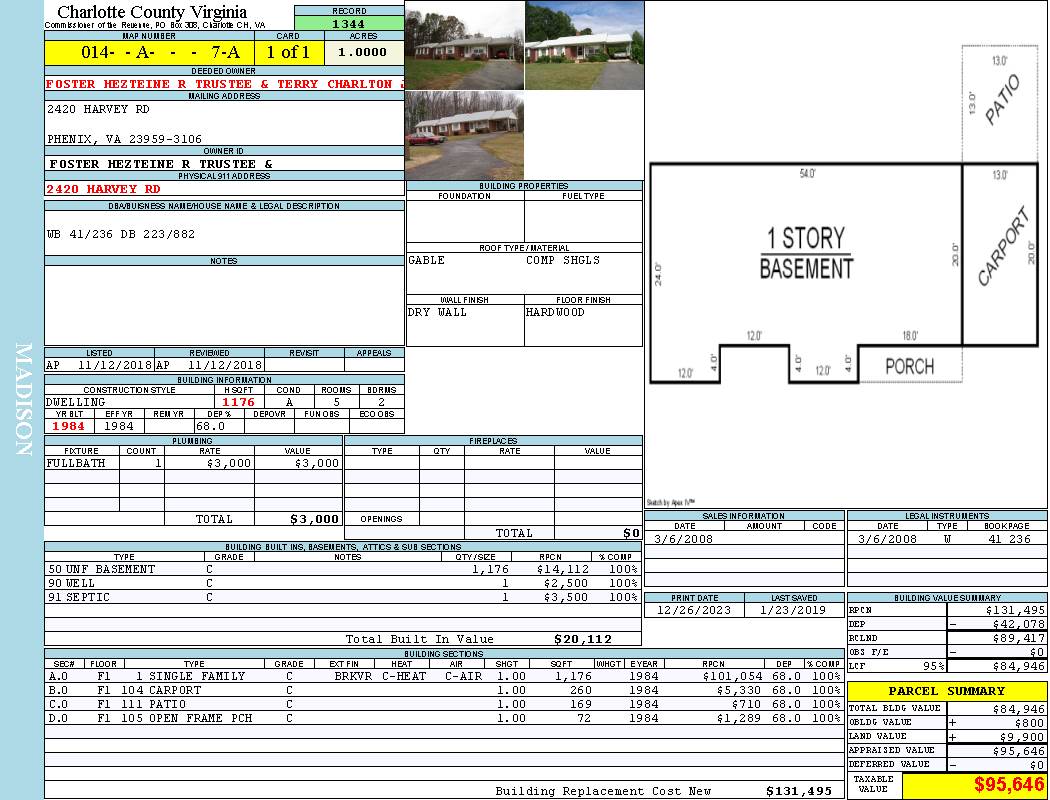 This property consists of 1 property cards. (Each property card has 2