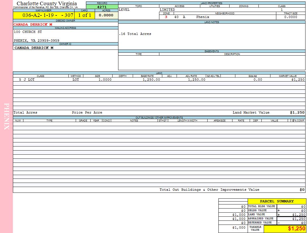 Print this Property Card